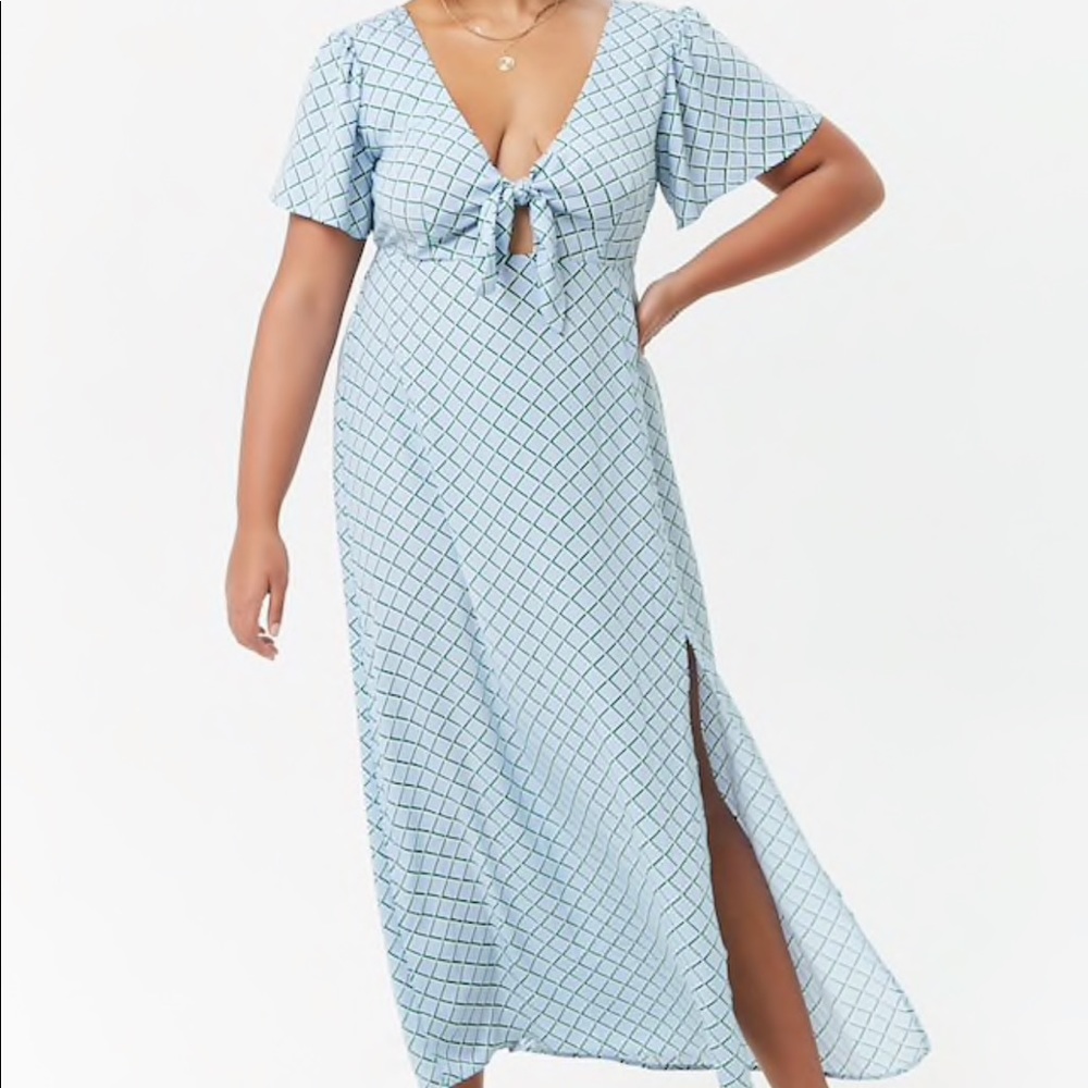 Geo Print Maxi Dress